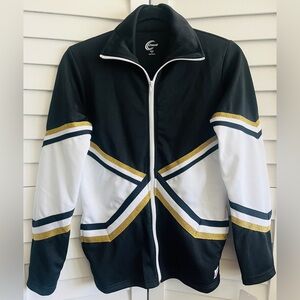 Chasse Double Knit Crossover Jacket Black, White & Metallic Gold Adult XS NWT